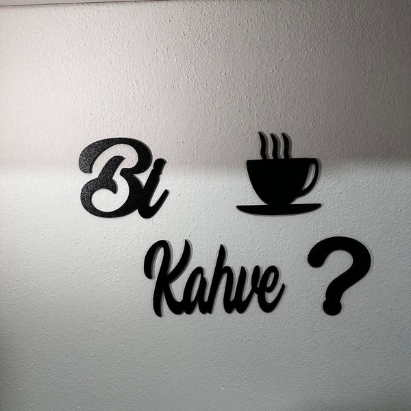 Bi Kahve 3 Mm Mdf Duvar Süsü Dekoratif Yazı Ahşap Süs Ahşap Tablo Lazer Kesim